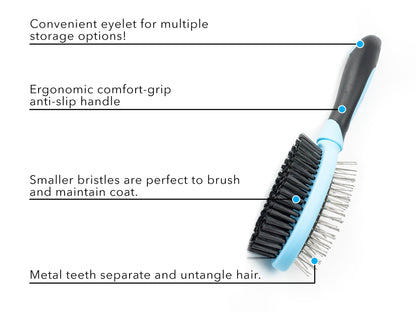 Double Sided Pet Grooming Brush by cuteNfuzzy®