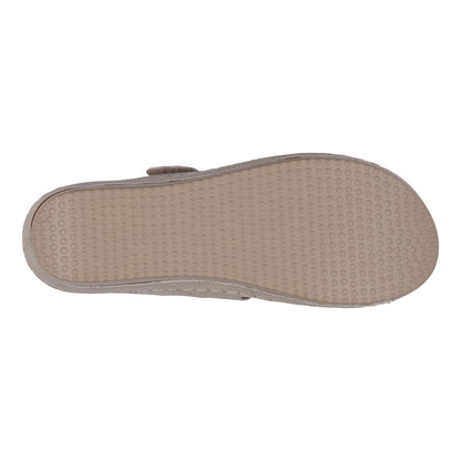 Havana Velcro Two-Tone Double Band Gold Wedge Sandals