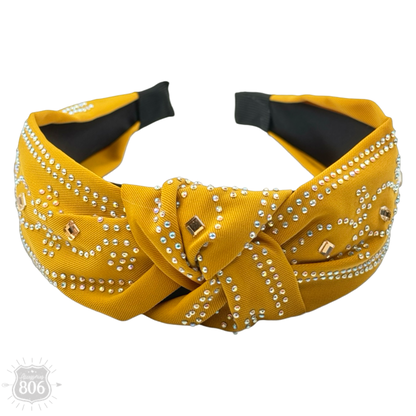 Western boot stitch headband