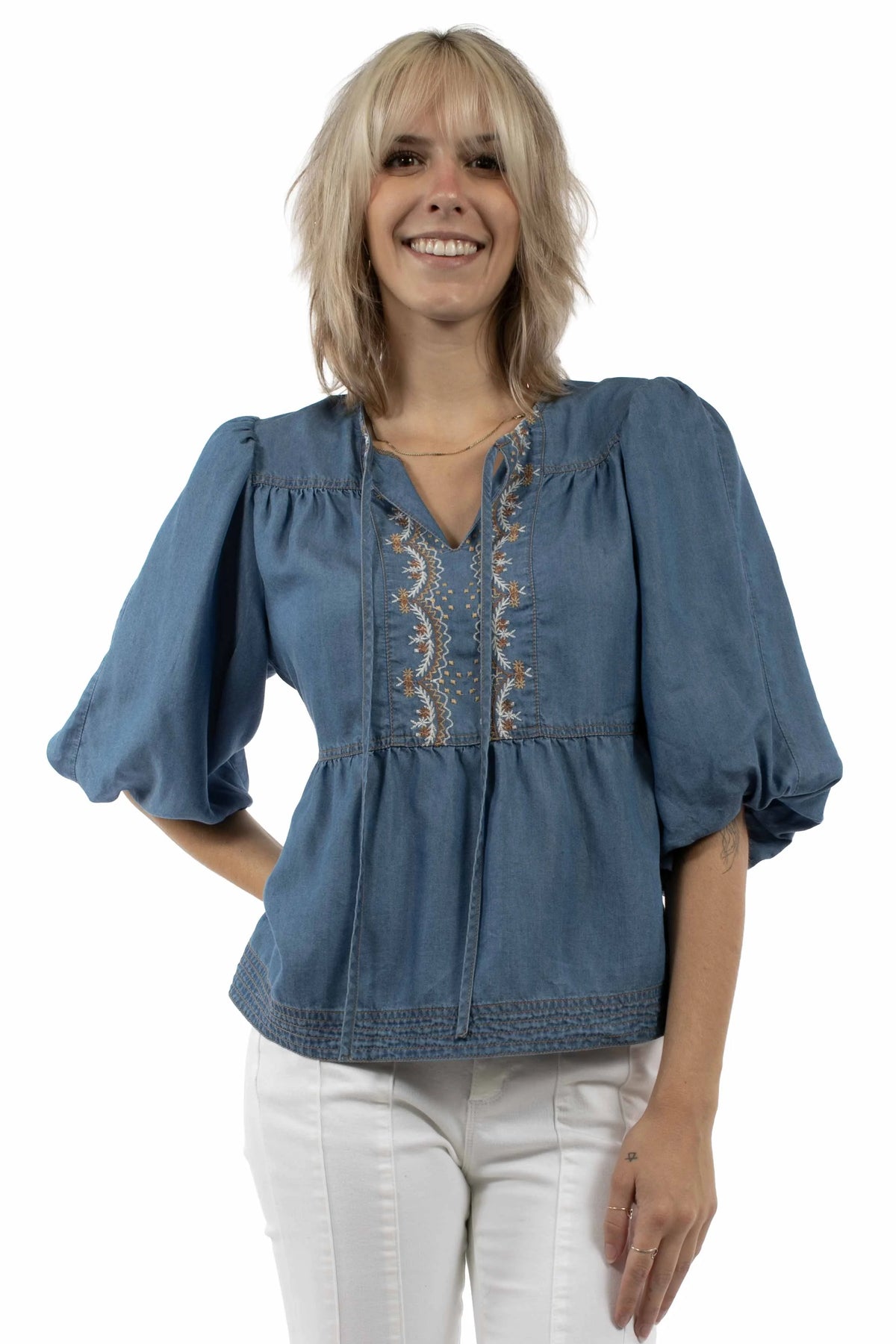 Honey Creek Embroidered Flows - Women's Western Blouse