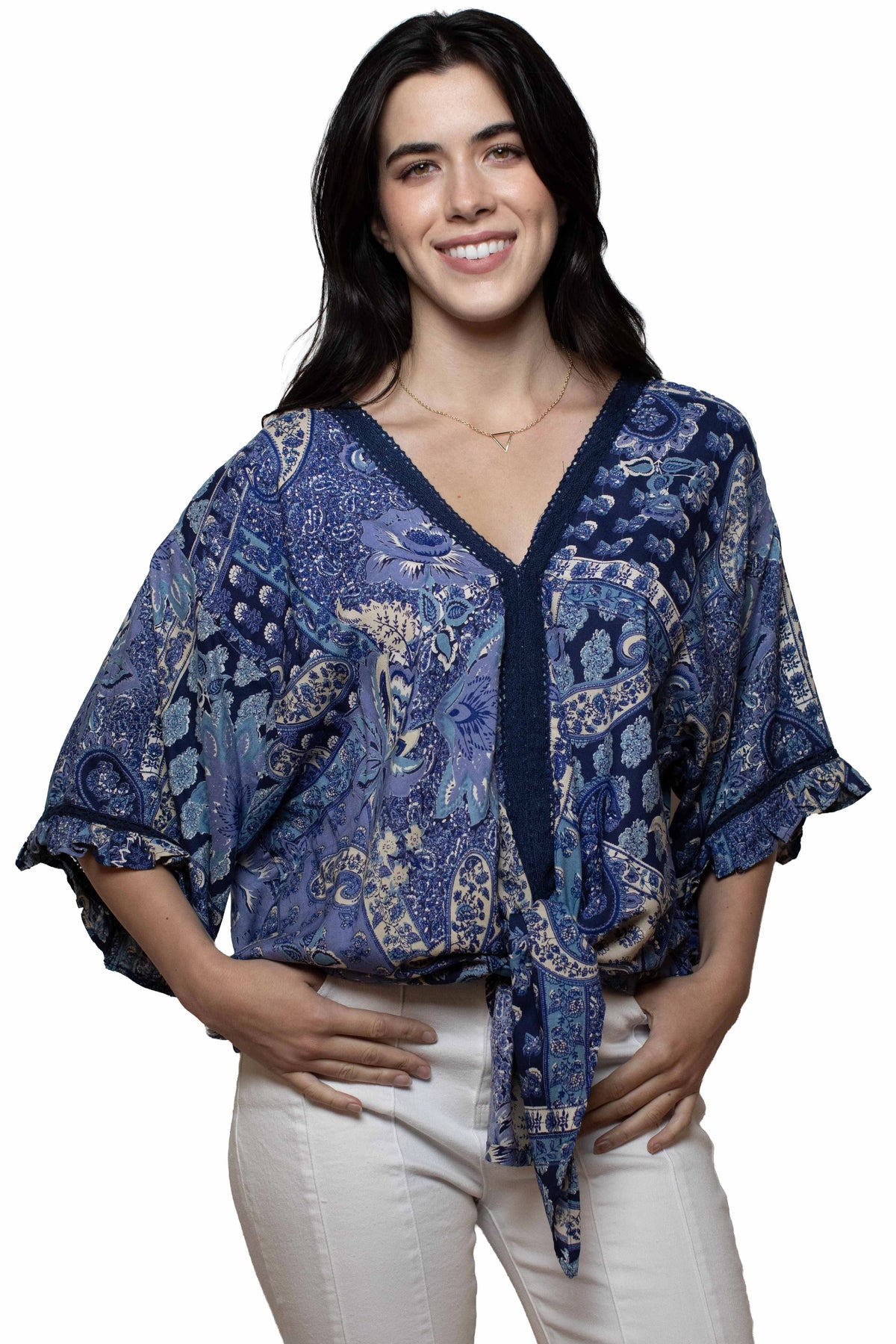 Honey Creek Paisley Petals - Women's Western Blouse
