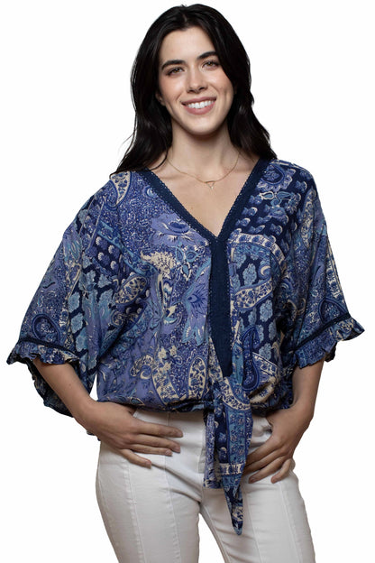 Honey Creek Paisley Petals - Women's Western Blouse
