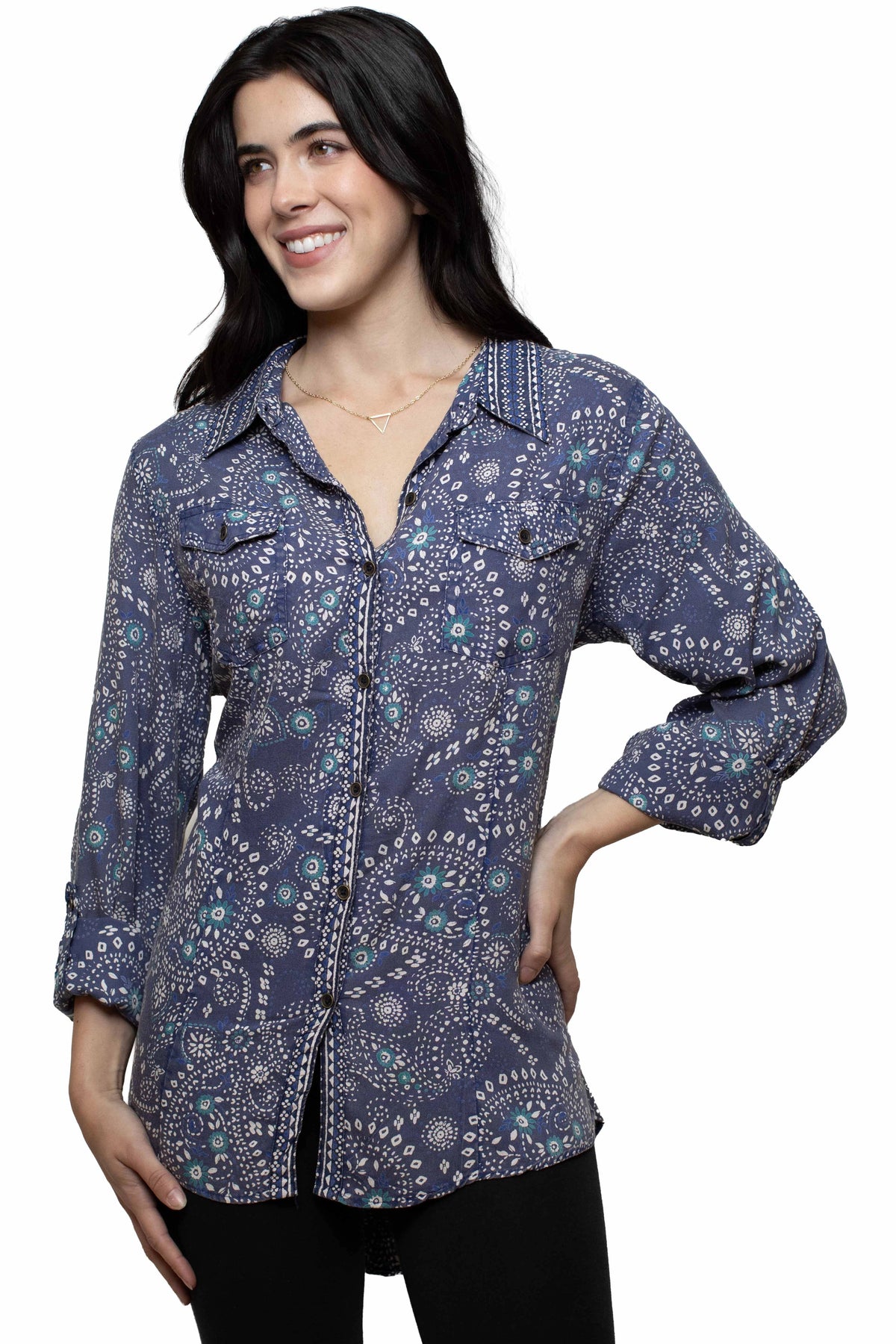 Honey Creek Printed Flows - Women's Western Blouse