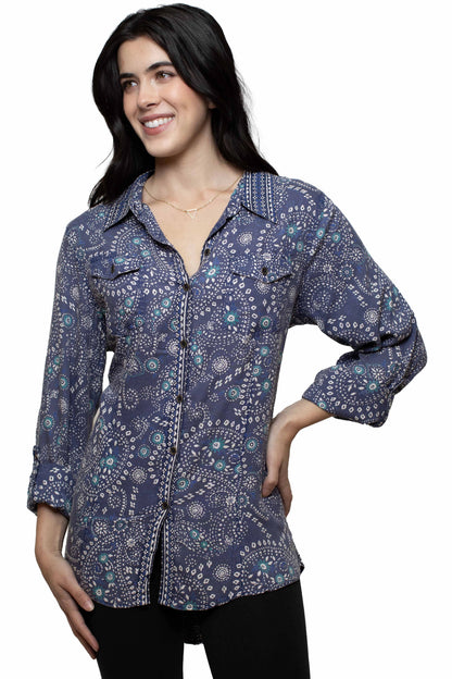 Honey Creek Printed Flows - Women's Western Blouse
