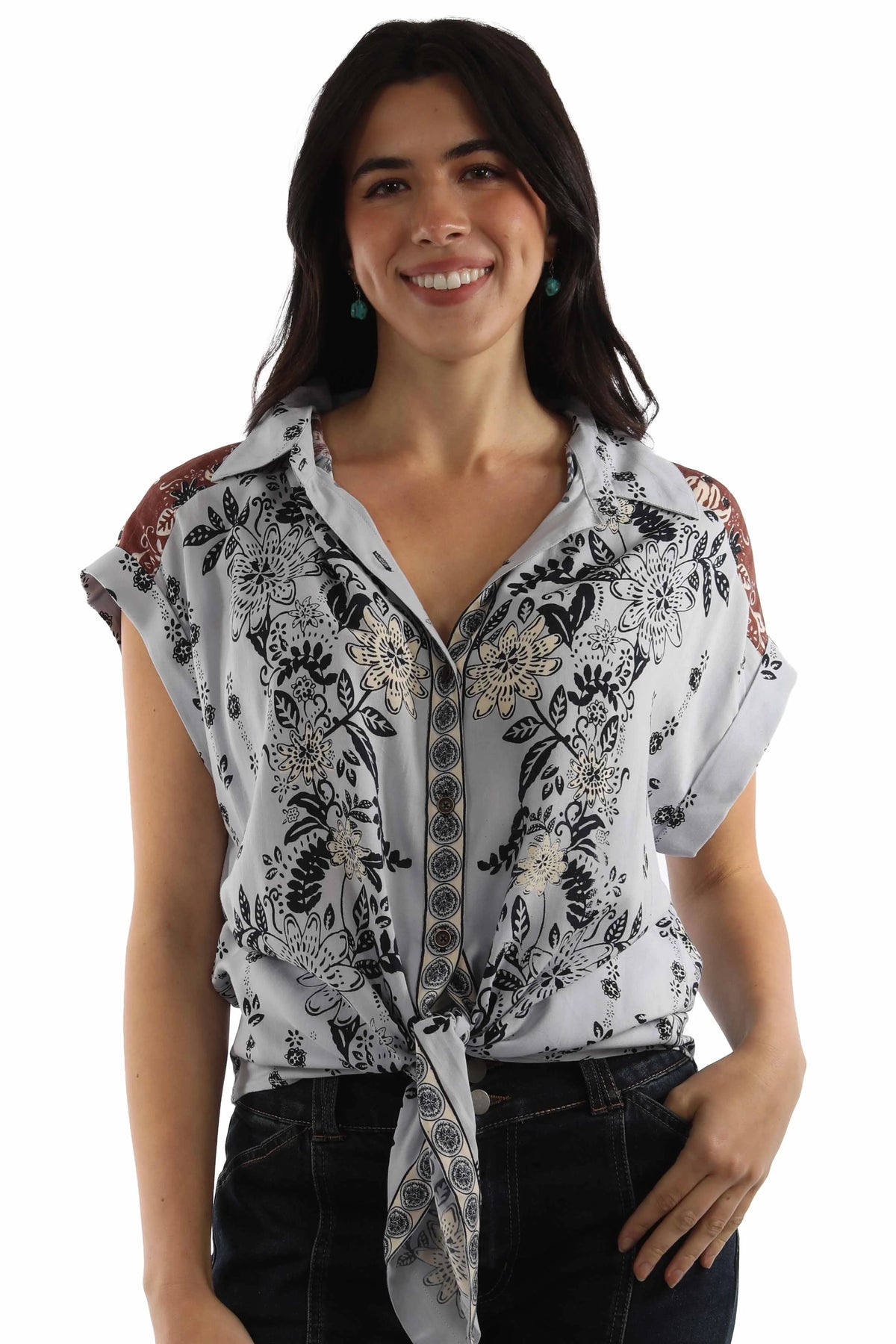 Honey Creek Tie Front - Women's Western Blouse