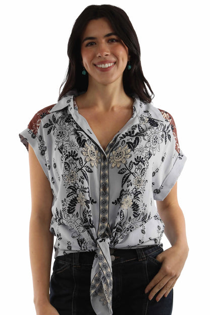 Honey Creek Tie Front - Women's Western Blouse