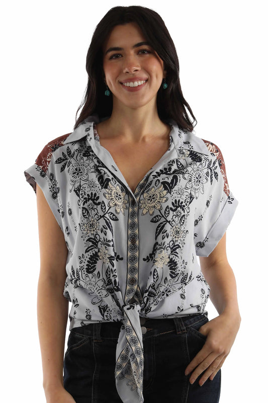 Honey Creek Tie Front - Women's Western Blouse