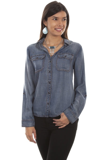 Honey Creek Casual Denim - Women's Western Blouse