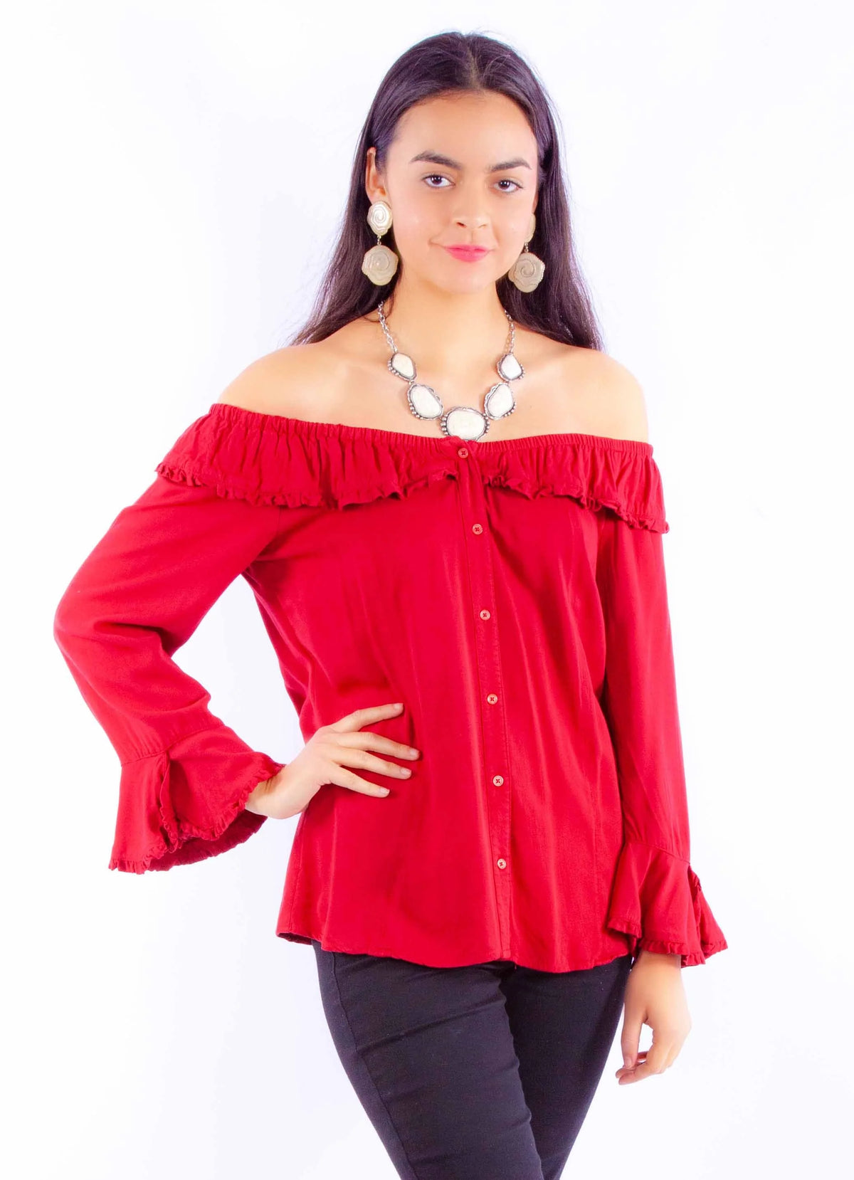 Honey Creek Off Shoulder - Women's Western Blouse
