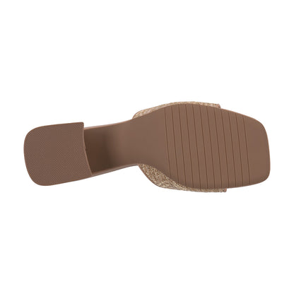 Women's Wanda Nude Hardware Heeled Sandals