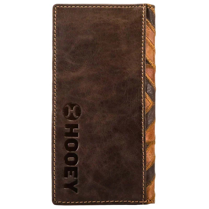 HOOey "Montezuma" Patchwork (Brown/Turquoise) - Men's Rodeo Wallet