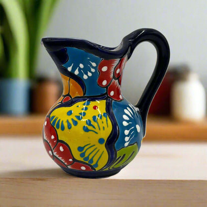 Handmade Talavera Creamer Pitcher | Authentic Mexican Pottery