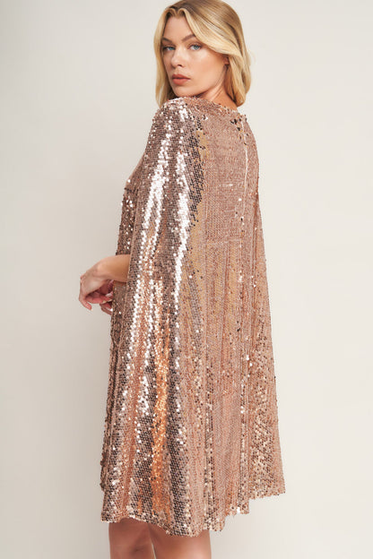 SPECIAL TREATMENT SEQUIN MINI DRESS