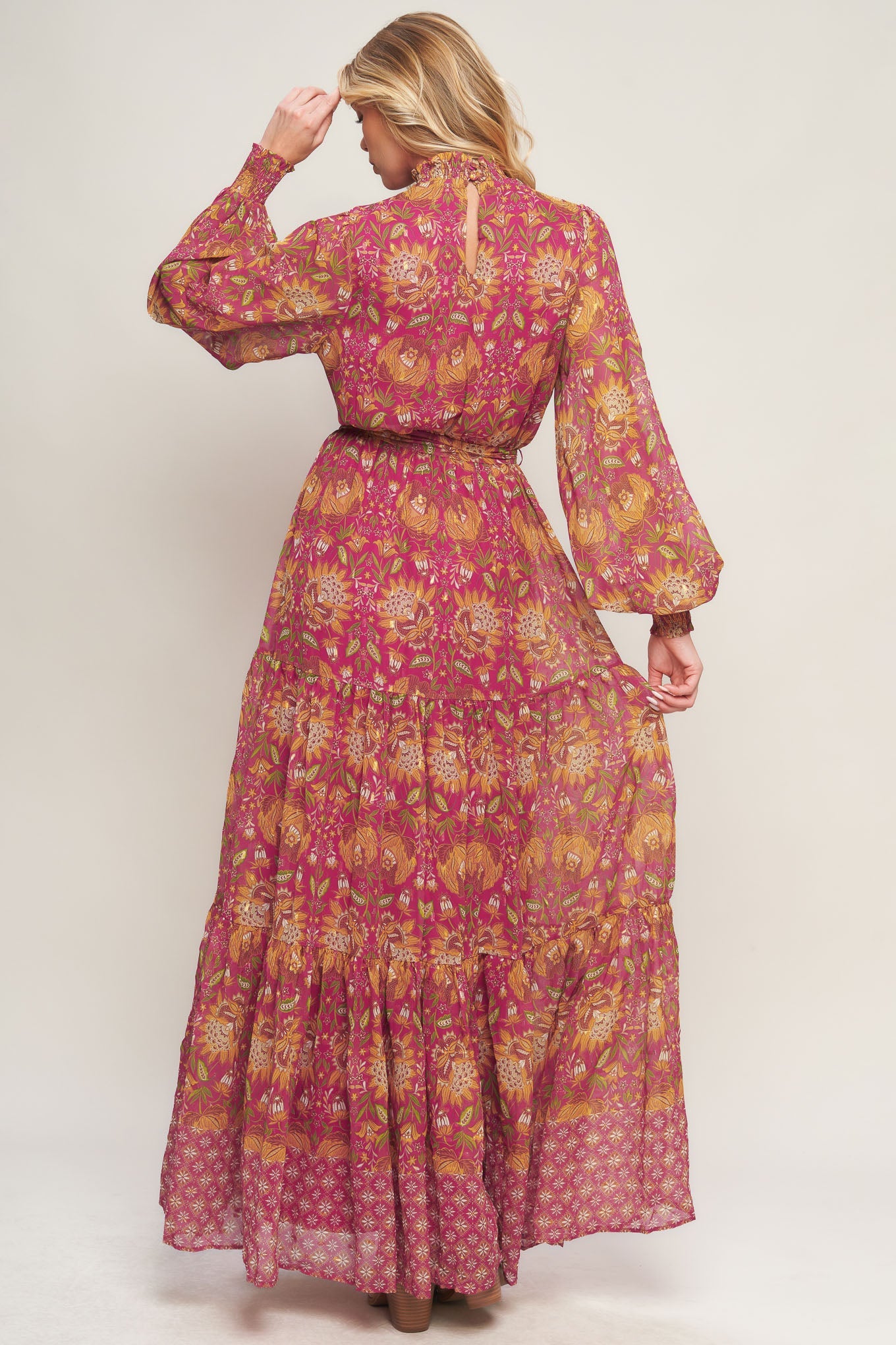 YOU ENCHANT ME WOVEN MAXI DRESS