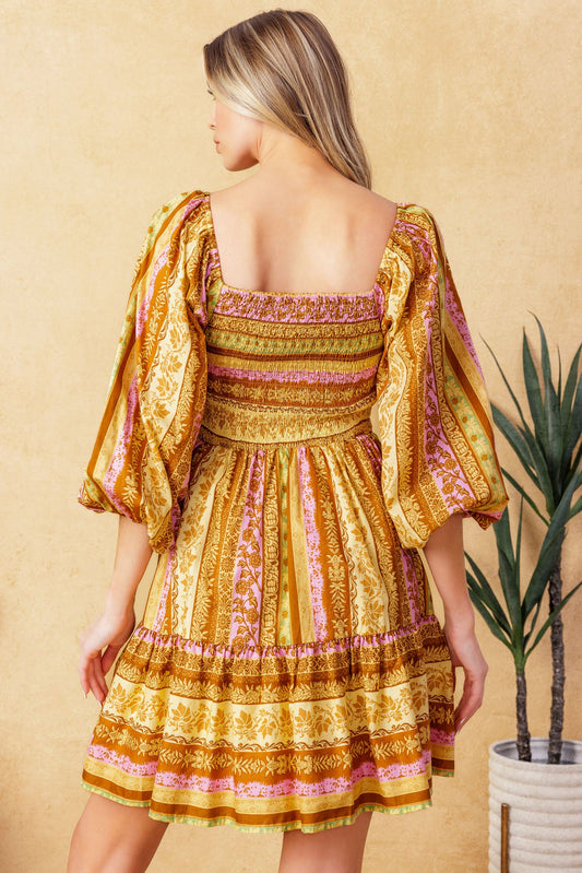 ALL MY PRIDE WOVEN MINI DRESS