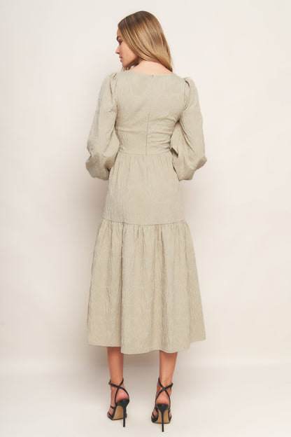 NEBULA NIGHTS WOVEN MIDI DRESS