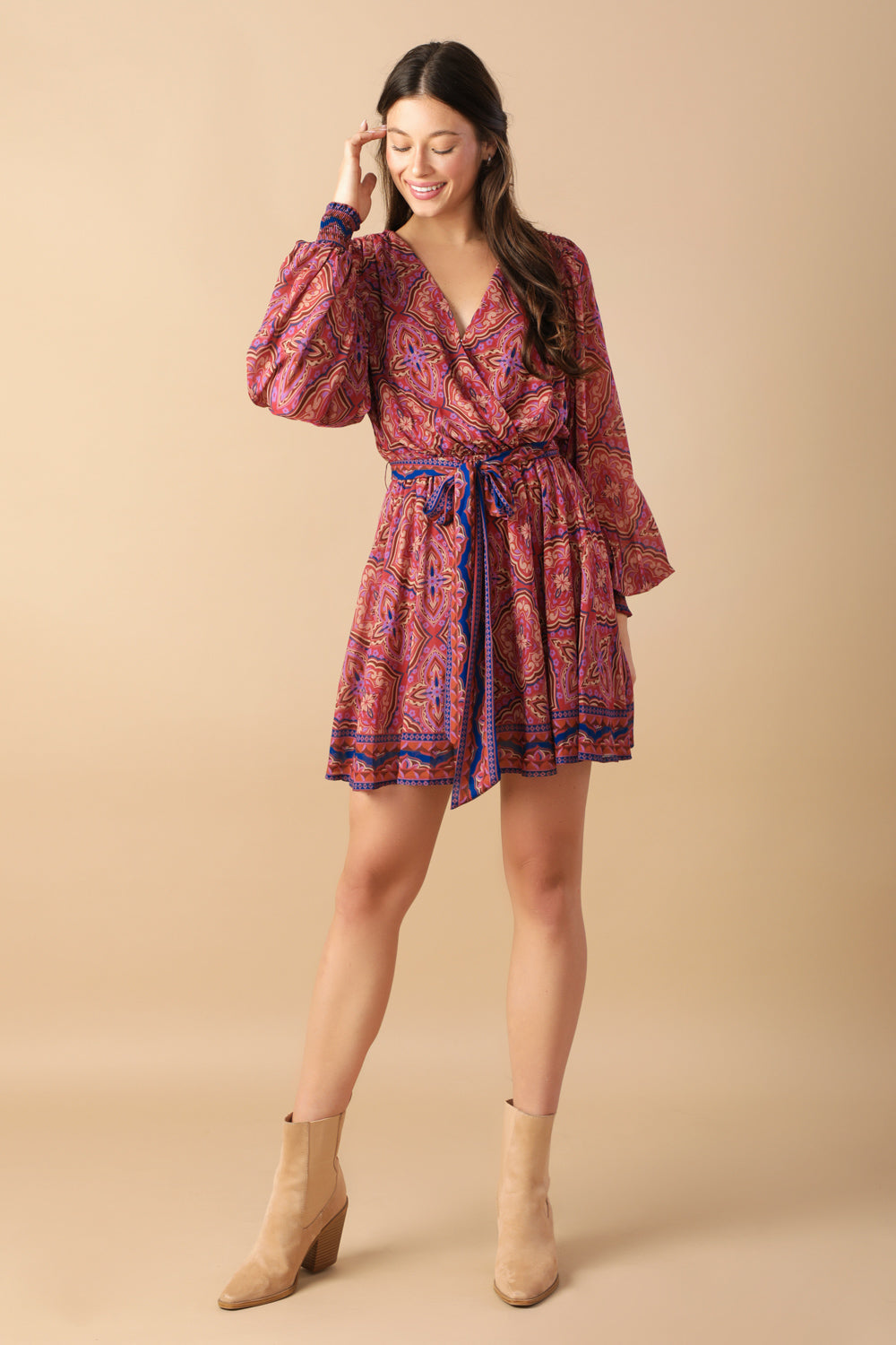 BE BETTER WOVEN MINI DRESS
