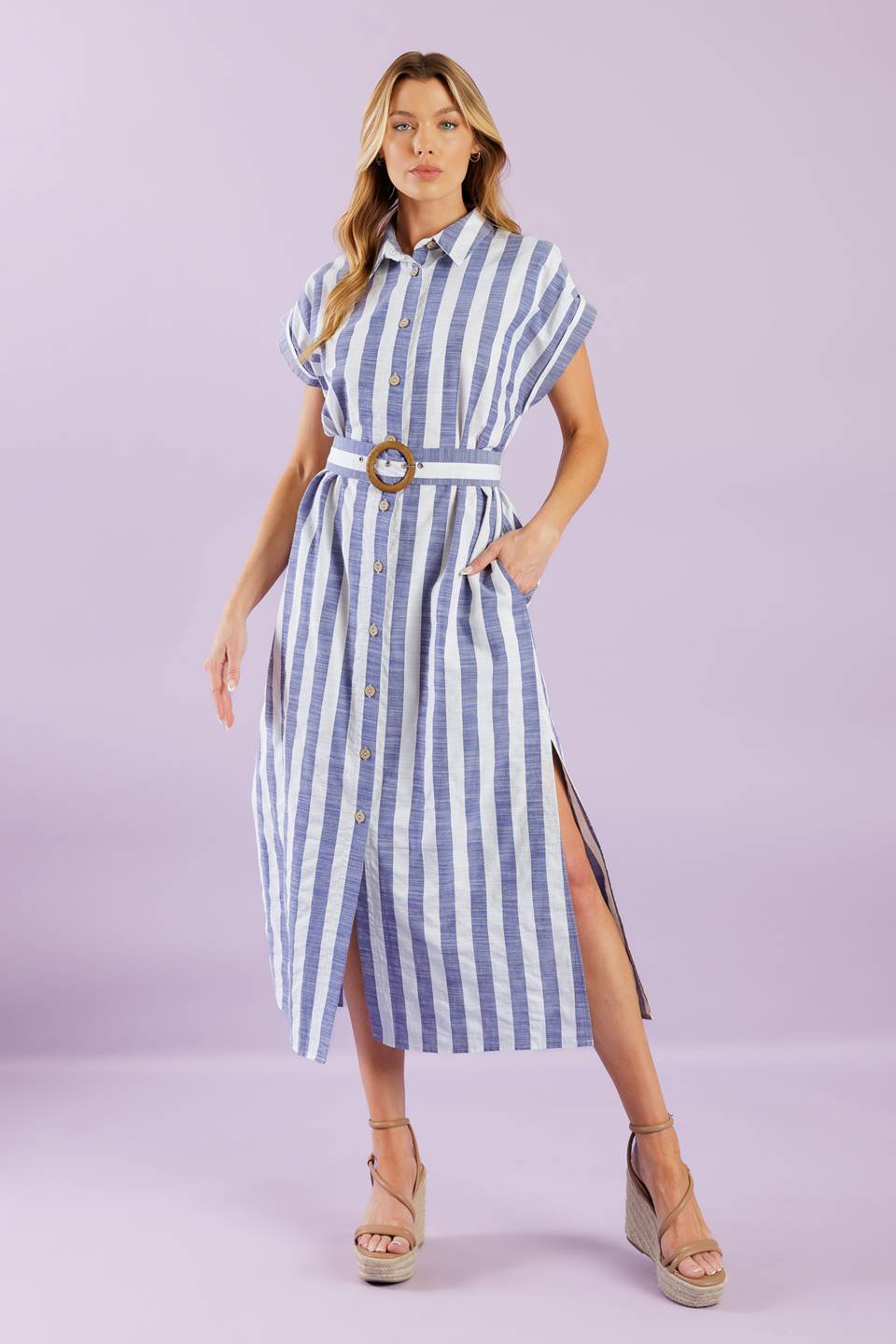 WOULD'VE BEEN THE ONE WOVEN MIDI DRESS