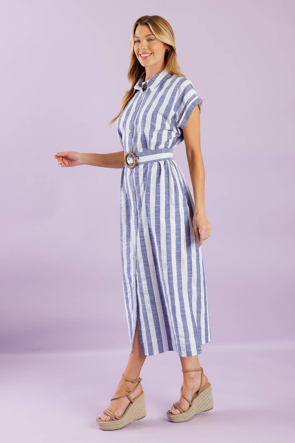 WOULD'VE BEEN THE ONE WOVEN MIDI DRESS