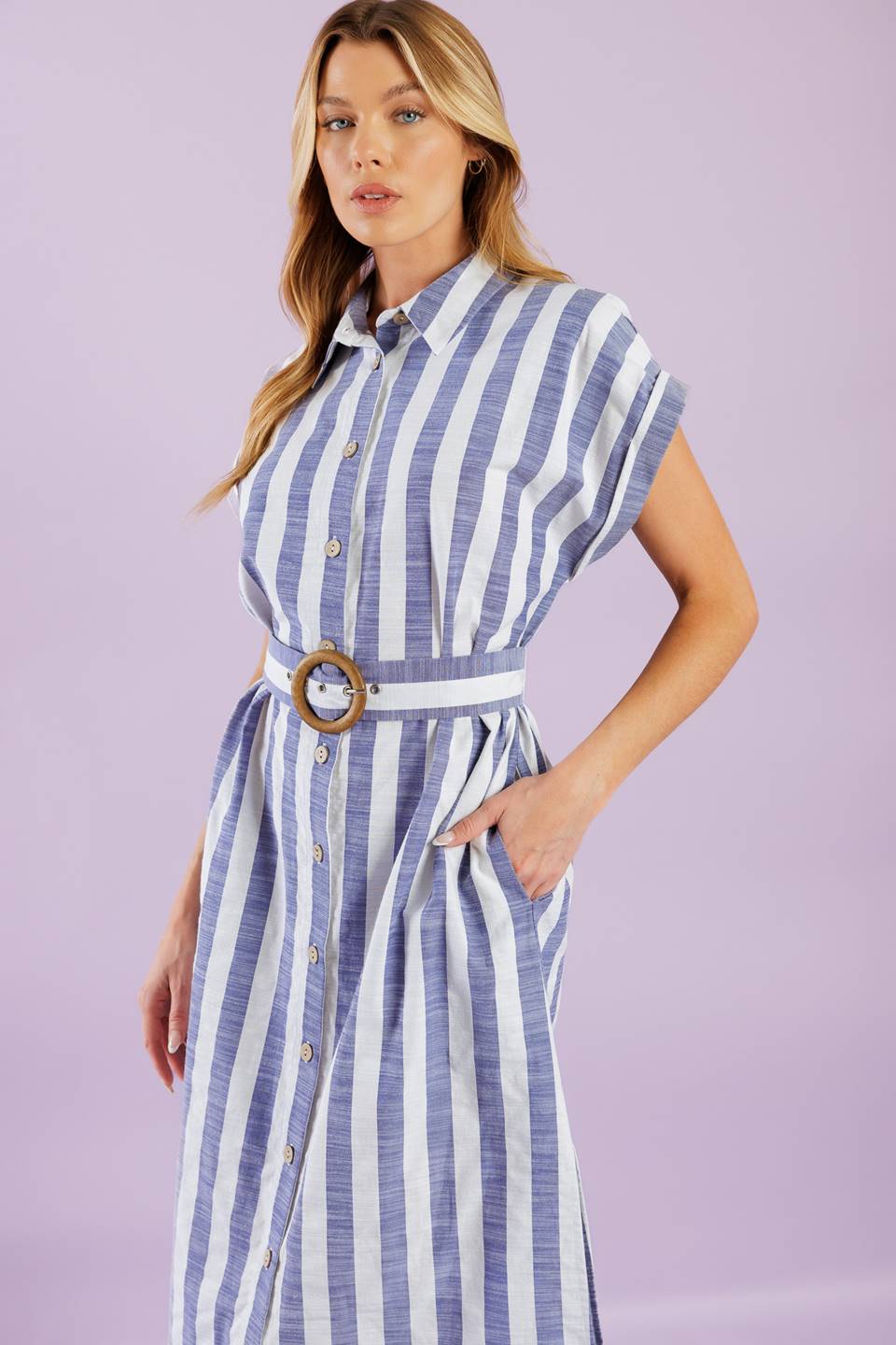 WOULD'VE BEEN THE ONE WOVEN MIDI DRESS