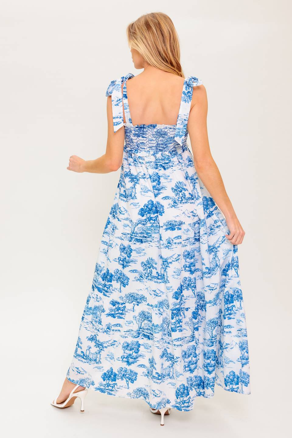 WHEN IN ROME WOVEN MIDI DRESS