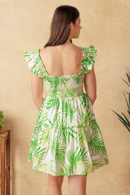 ADORABLE INTENTIONS WOVEN MINI DRESS