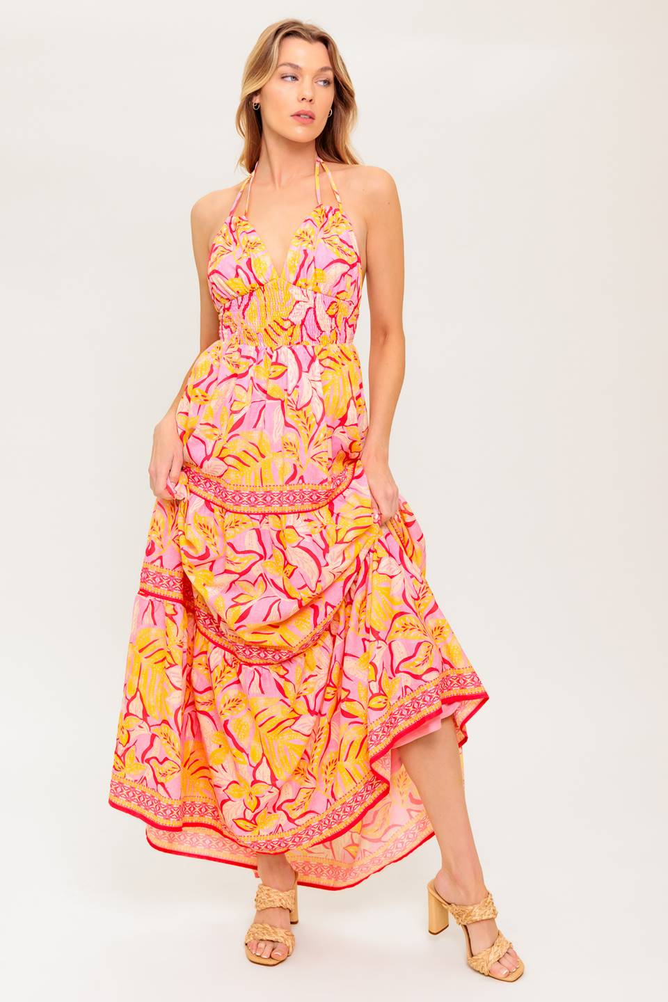 GO WITH GRACE WOVEN MAXI DRESS