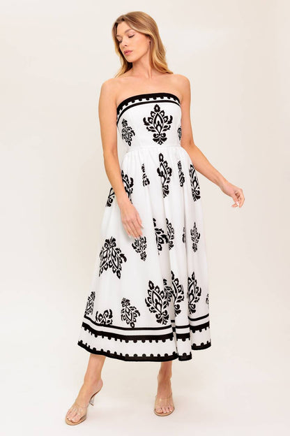 MYSTIC TWILIGHT WOVEN MDI DRESS