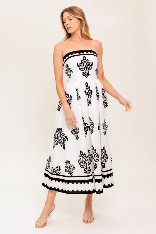 MYSTIC TWILIGHT WOVEN MDI DRESS