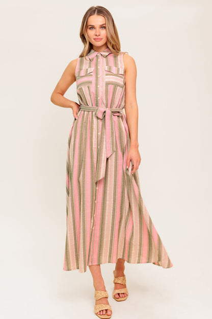 WIND ON MY SKIN WOVEN MIDI DRESS