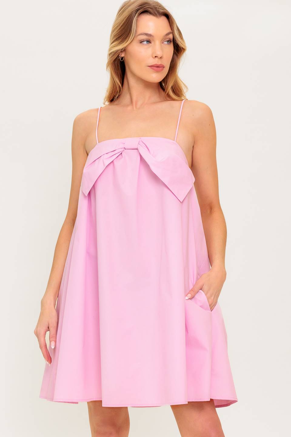 INVESTED IN YOU WOVEN MINI DRESS
