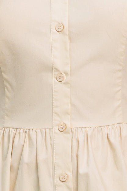 WORTH THE WAIT WOVEN MIDI DRESS