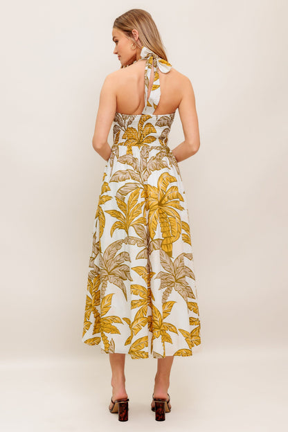 PETITE LOVE WOVEN MIDI DRESS
