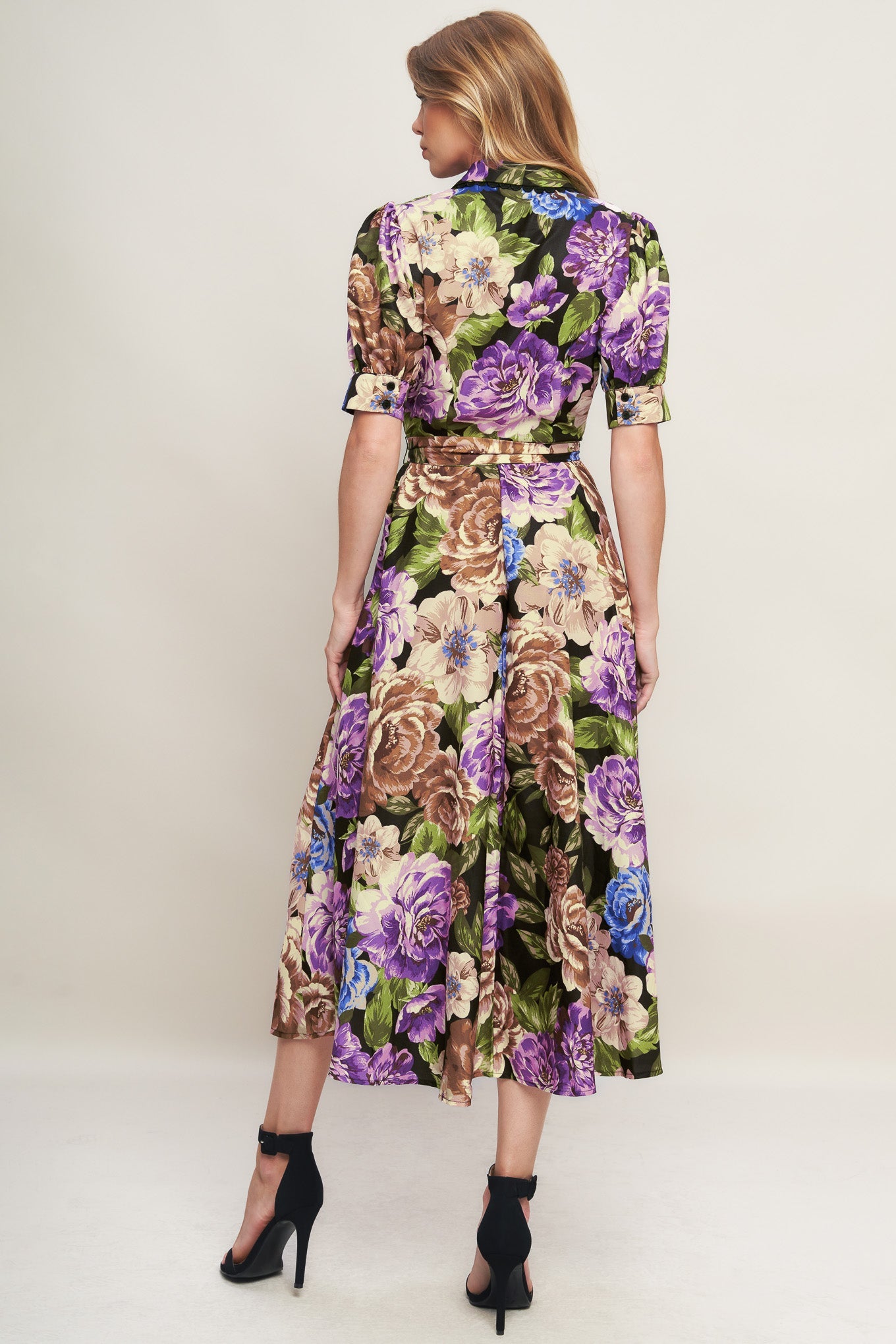 VIVID HERITAGE WOVEN MIDI DRESS