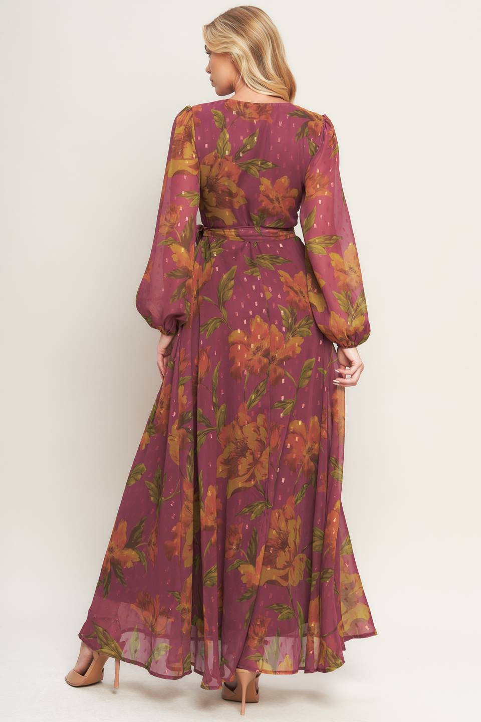 EMBER GARDEN WOVEN MAXI DRESS