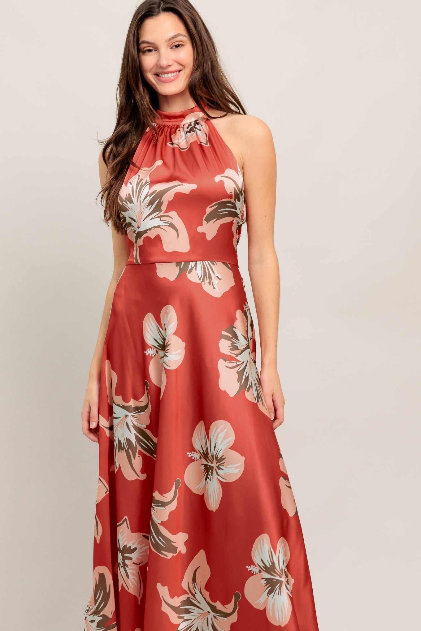 CAN’T LOOK AWAY WOVEN MIDI DRESS