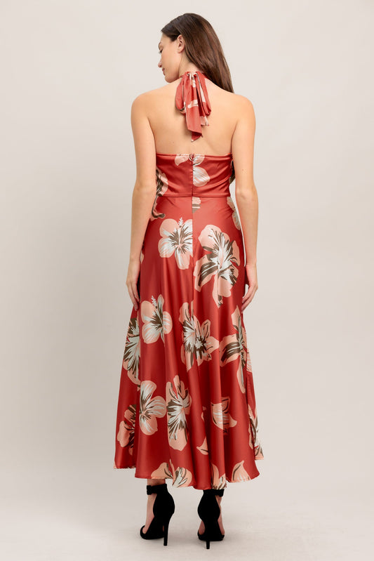 CAN’T LOOK AWAY WOVEN MIDI DRESS