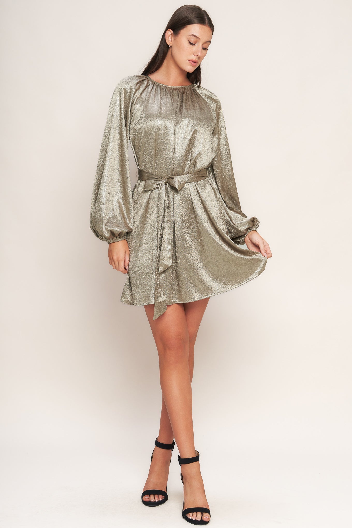 MOONRISE HAZE WOVEN MINI DRESS
