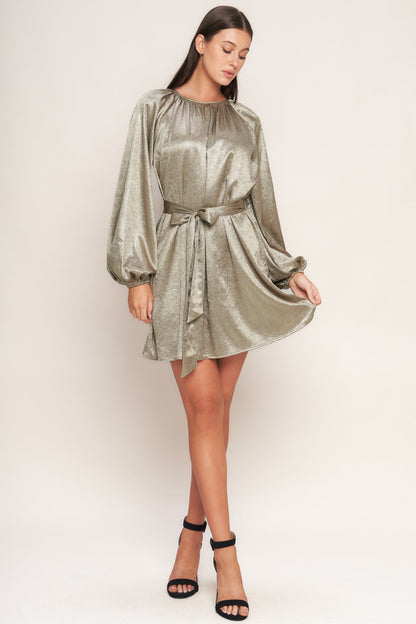 MOONRISE HAZE WOVEN MINI DRESS
