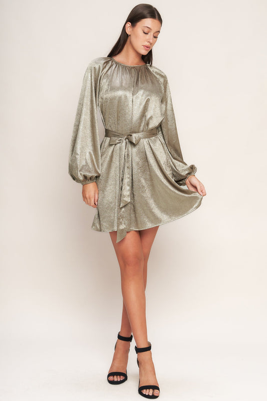 MOONRISE HAZE WOVEN MINI DRESS