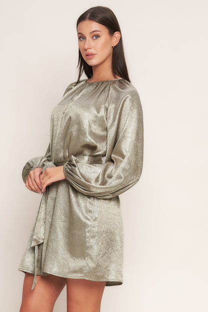 MOONRISE HAZE WOVEN MINI DRESS