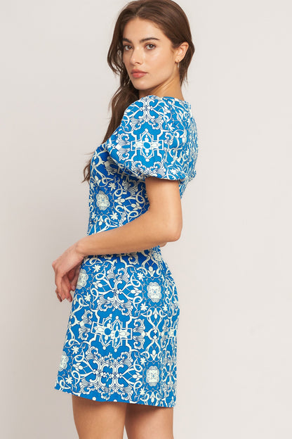 CITY VIBE WOVEN MINI DRESS