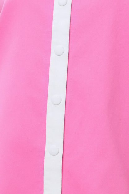 BARBIE SHIFT WOVEN MINI DRESS