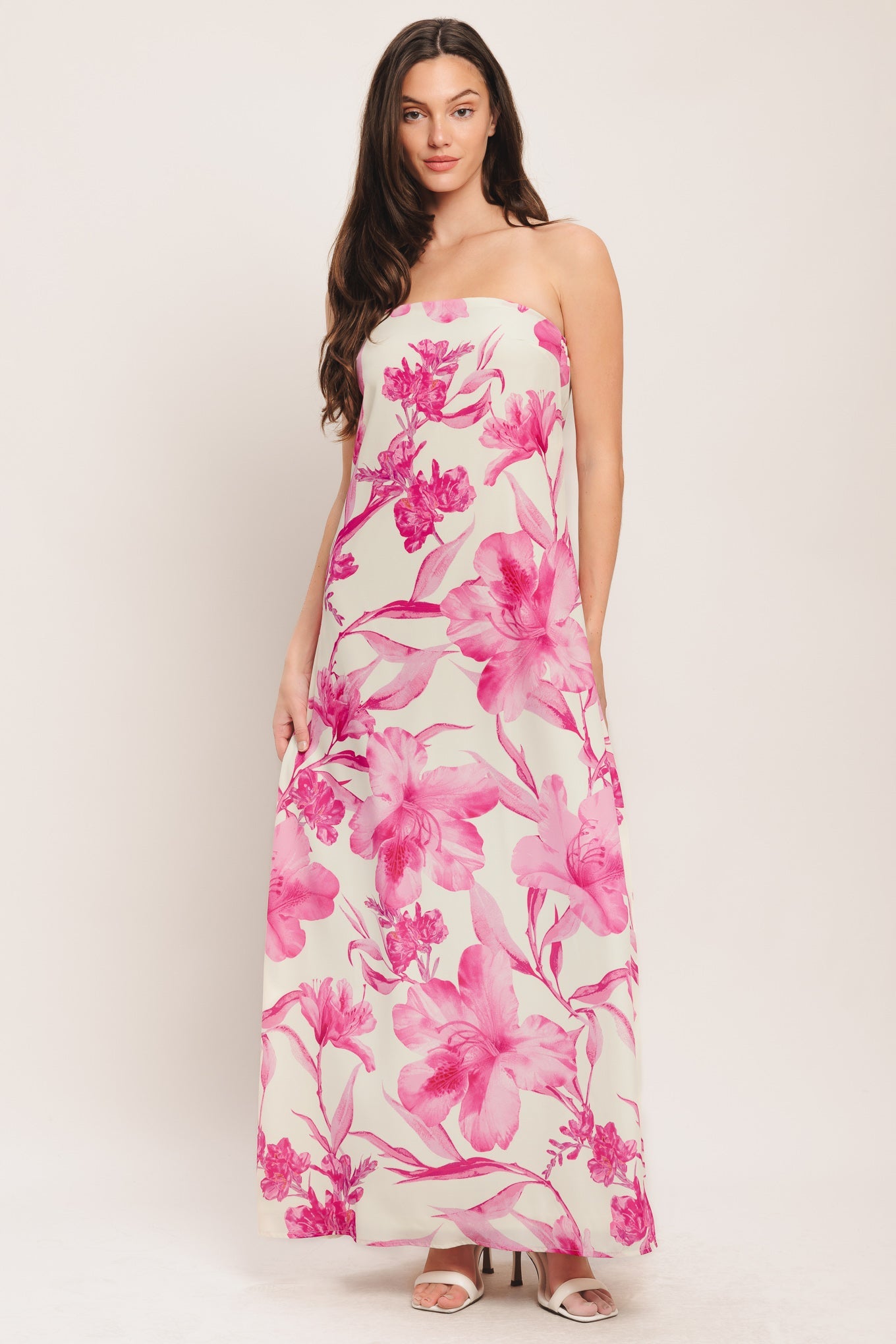 SOFT ROSE ESCAPE WOVEN ANKLE DRESS