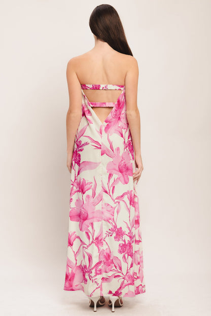 SOFT ROSE ESCAPE WOVEN ANKLE DRESS