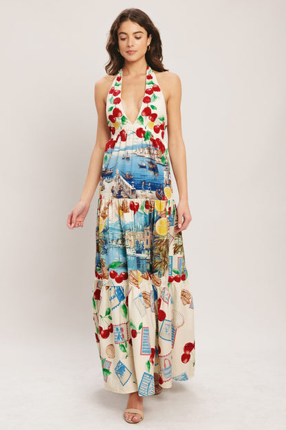[PREORDER] ITALIAN RIVIERA DREAM WOVEN MAXI DRESS