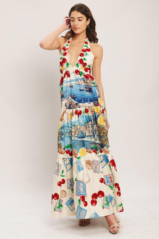 [PREORDER] ITALIAN RIVIERA DREAM WOVEN MAXI DRESS