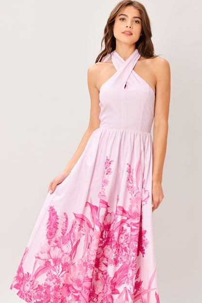 ROSELIGHT DREAM WOVEN MIDI DRESS