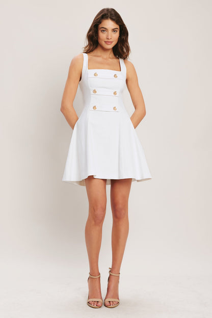 COASTAL CHIC WOVEN MINI DRESS