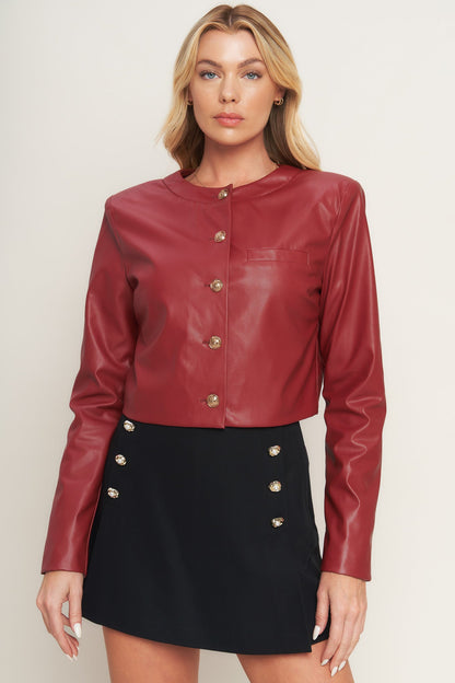 TACTICAL GRACE LEATHER JACKET